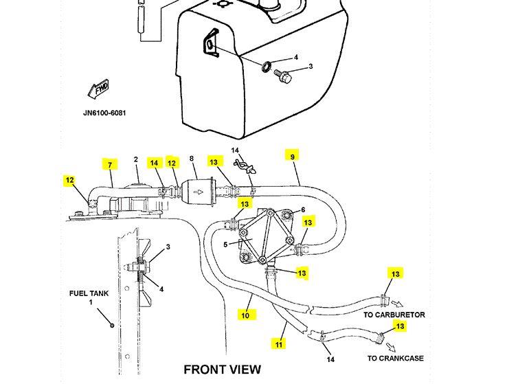 GENUINE YAMAHA G16 FUEL HOSE PETROL PIPE OVERHAUL KIT GOLF CART 1996