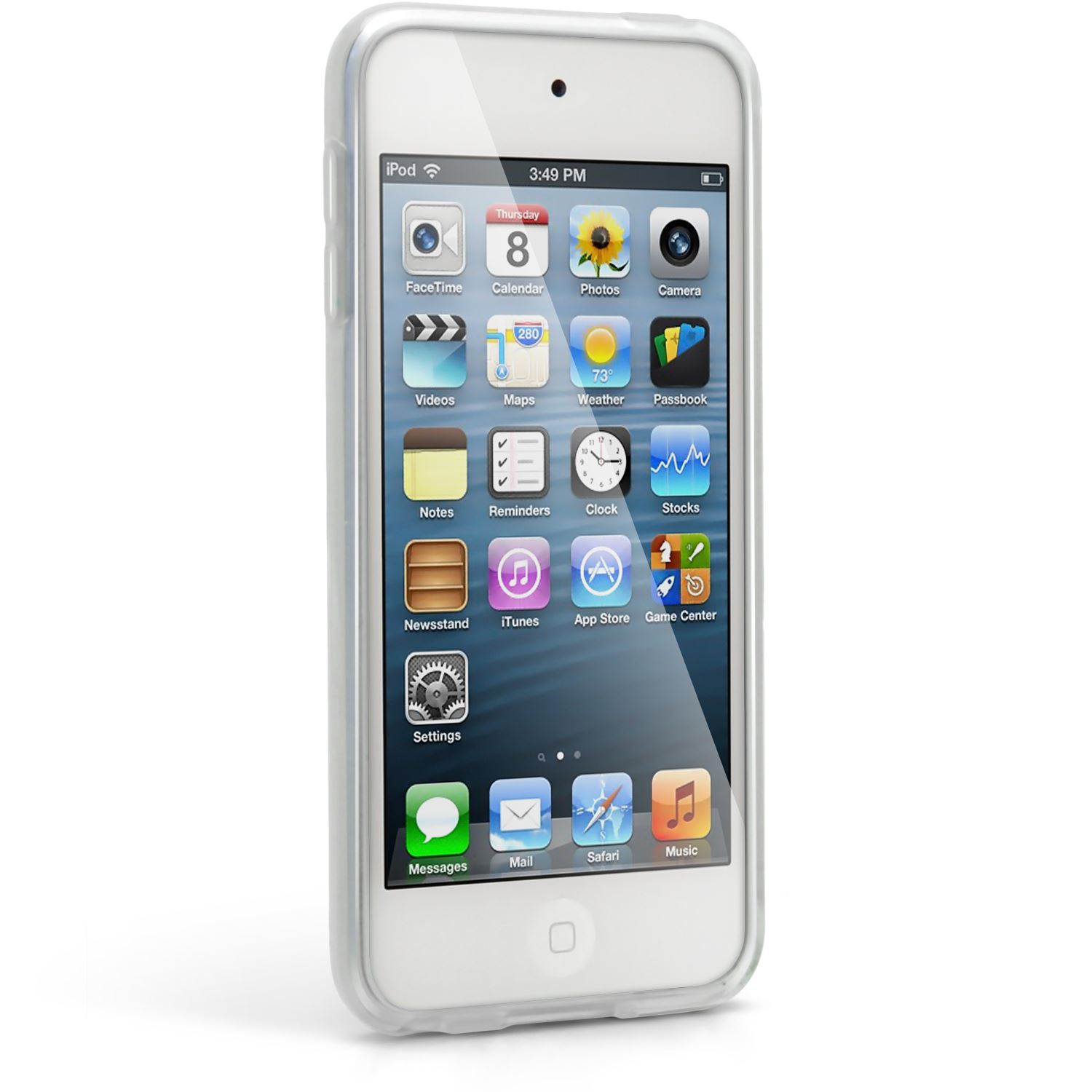 Pantalla Protector igadgitz Negro Case Silicona Funda Cover Carcasa para Apple iPod Touch 4/ª Gen