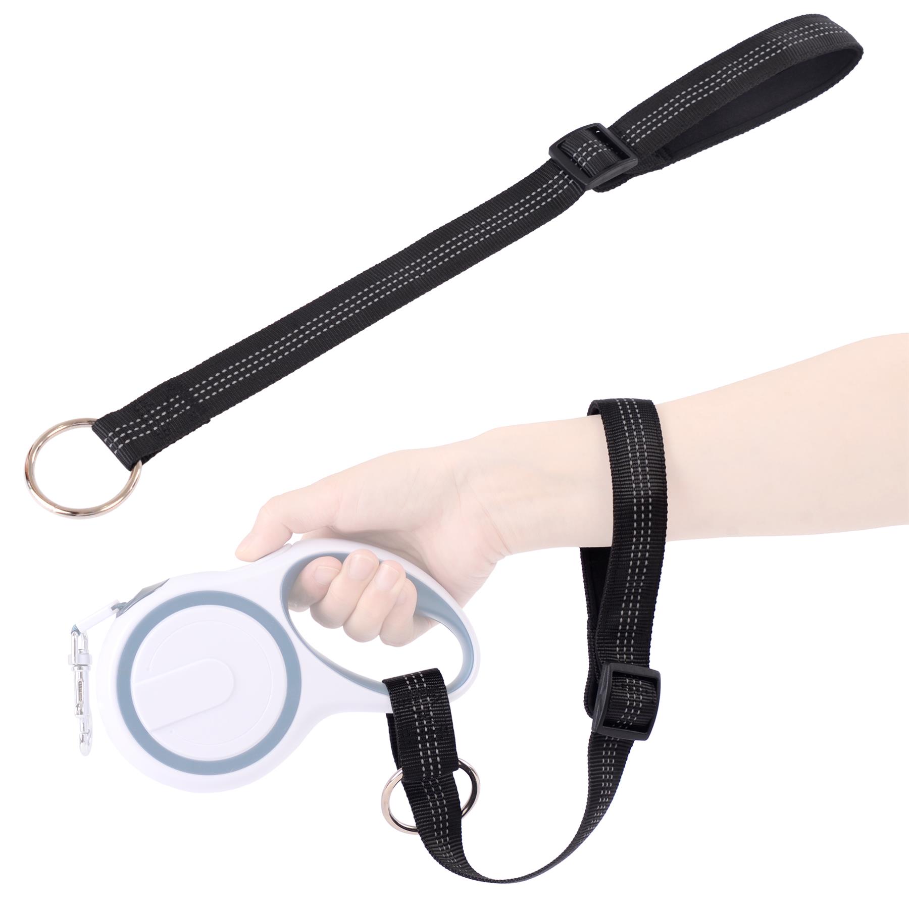 D-Ring Dog Lead Safety Wrist Strap Secure Hand Pet Leash Retractable  Standard