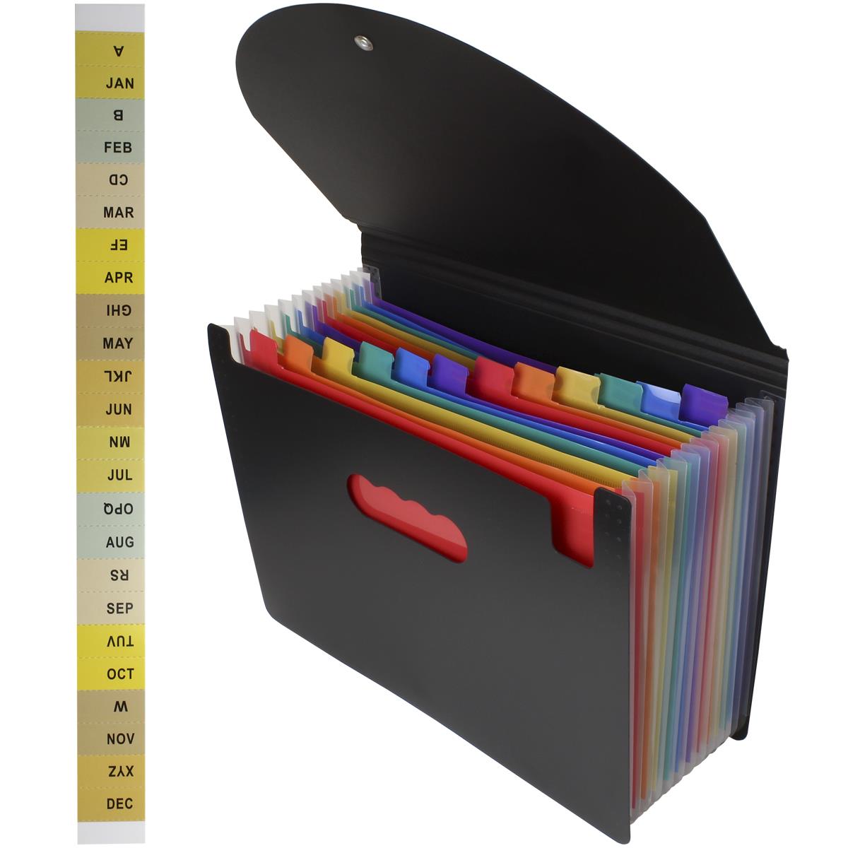 A Z MONTH A4 Concertina Expanding File Accordion Folder Organiser 