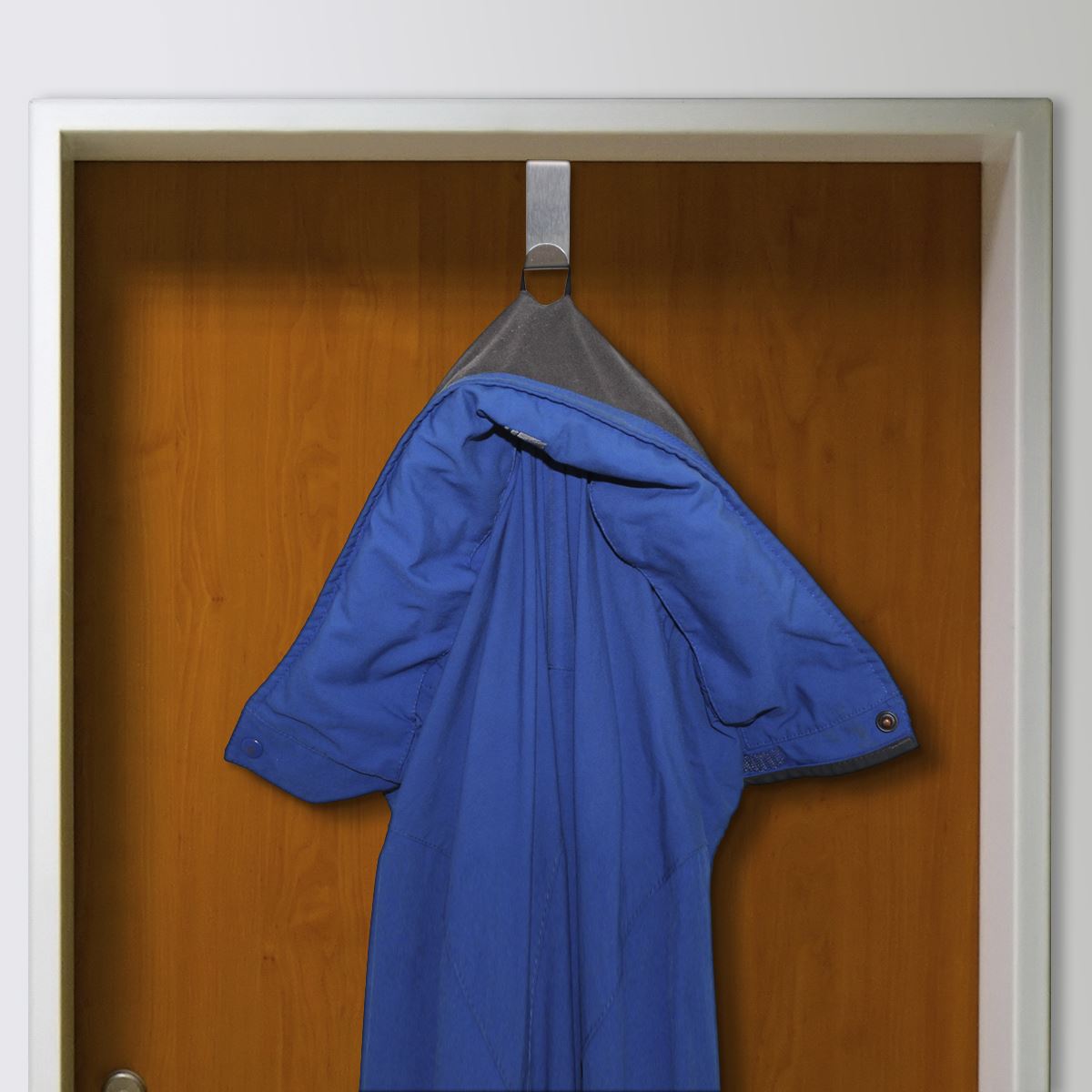 Stainless Steel Over Door Hooks Reversible Clothes Rack Coat Drawer Hanger eBay