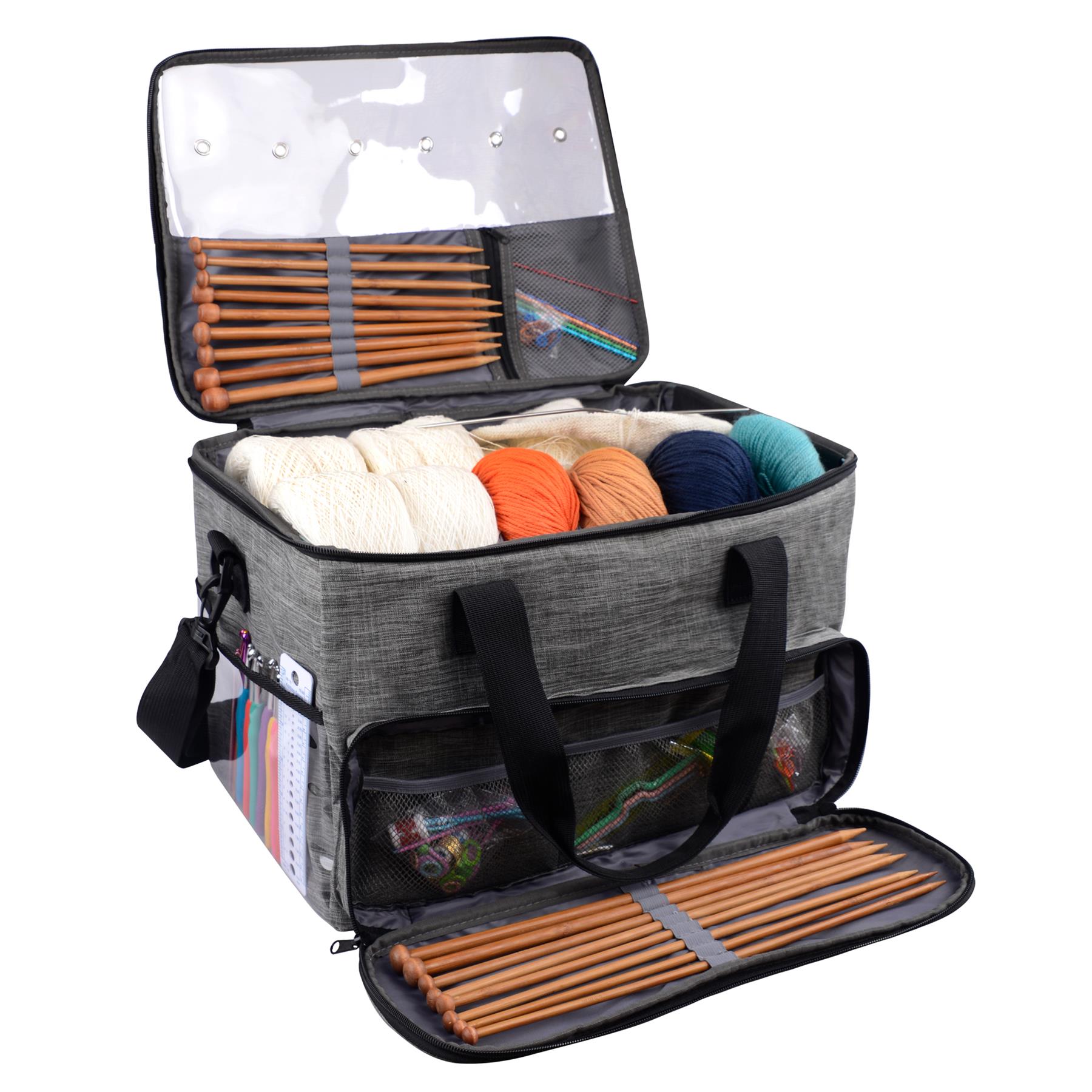 Stricktasche aufbewahrung Hkeltasche Garn Organizer Wolle  Aufbewahrungstasche | eBay.de