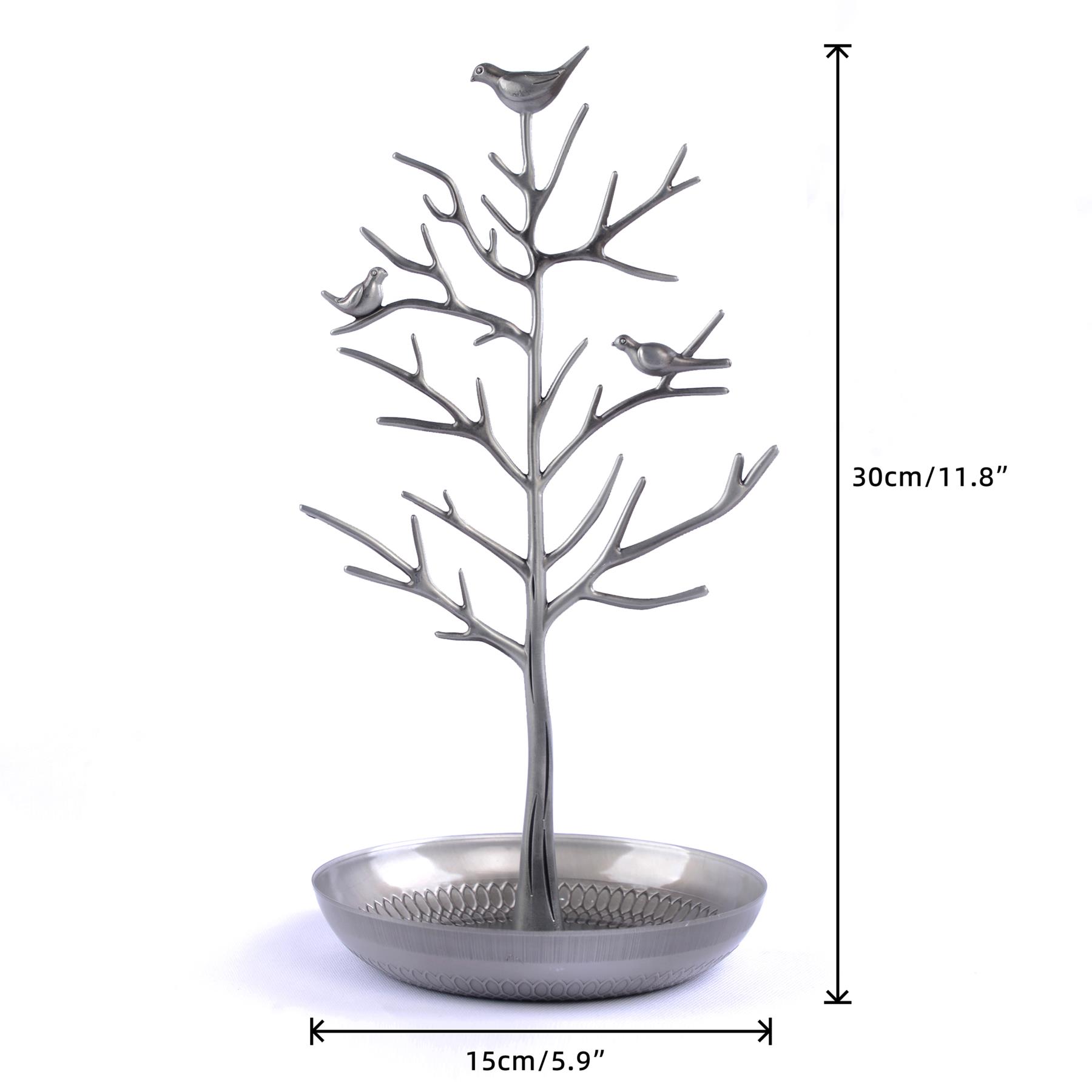 Albero Porta Gioielli Portagioie Uccelli Porta Collane Organizer Gioielli - Foto 3 di 7