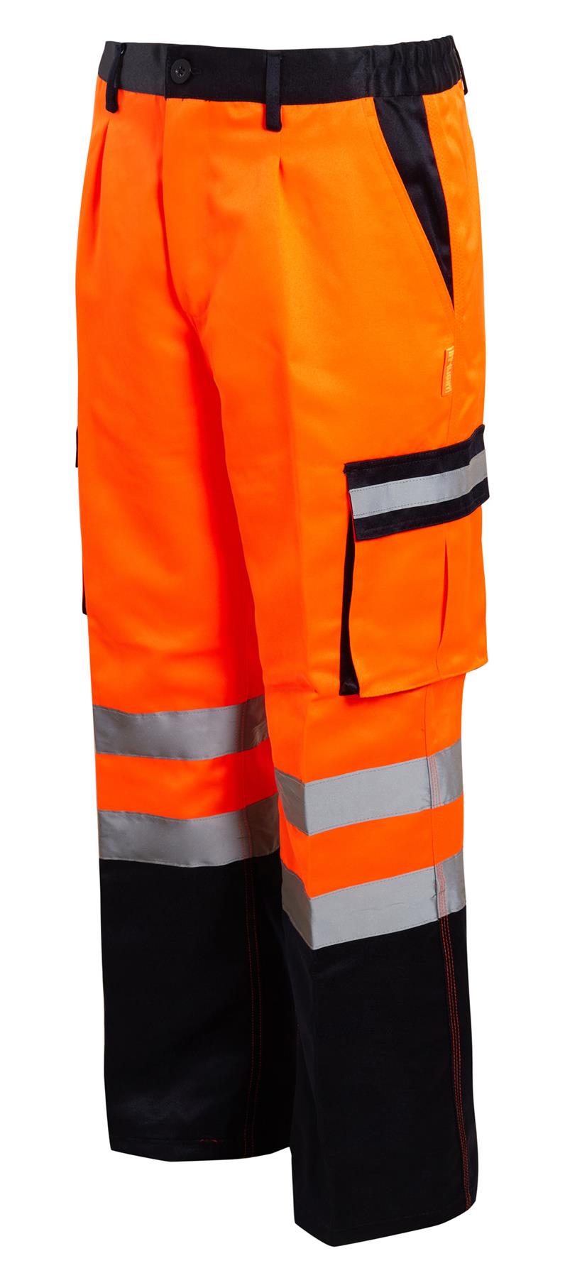 Pantalones Pantalones de trabajo de carga de seguridad para hombre Hi Vis Combat Bottoms Railwa - Imagen 11 de 20