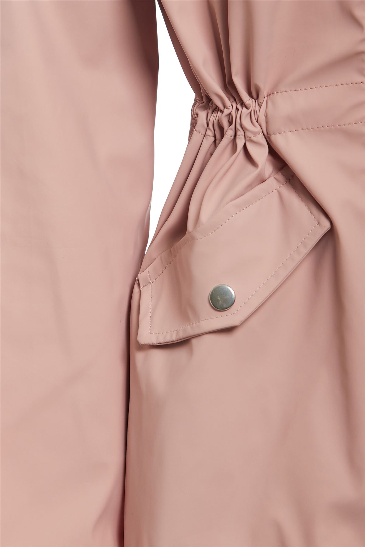 shelikes New Womens Hooded Poppered Flap Zip Raincoat Kagool Cagoule Mac Jacket 8-16