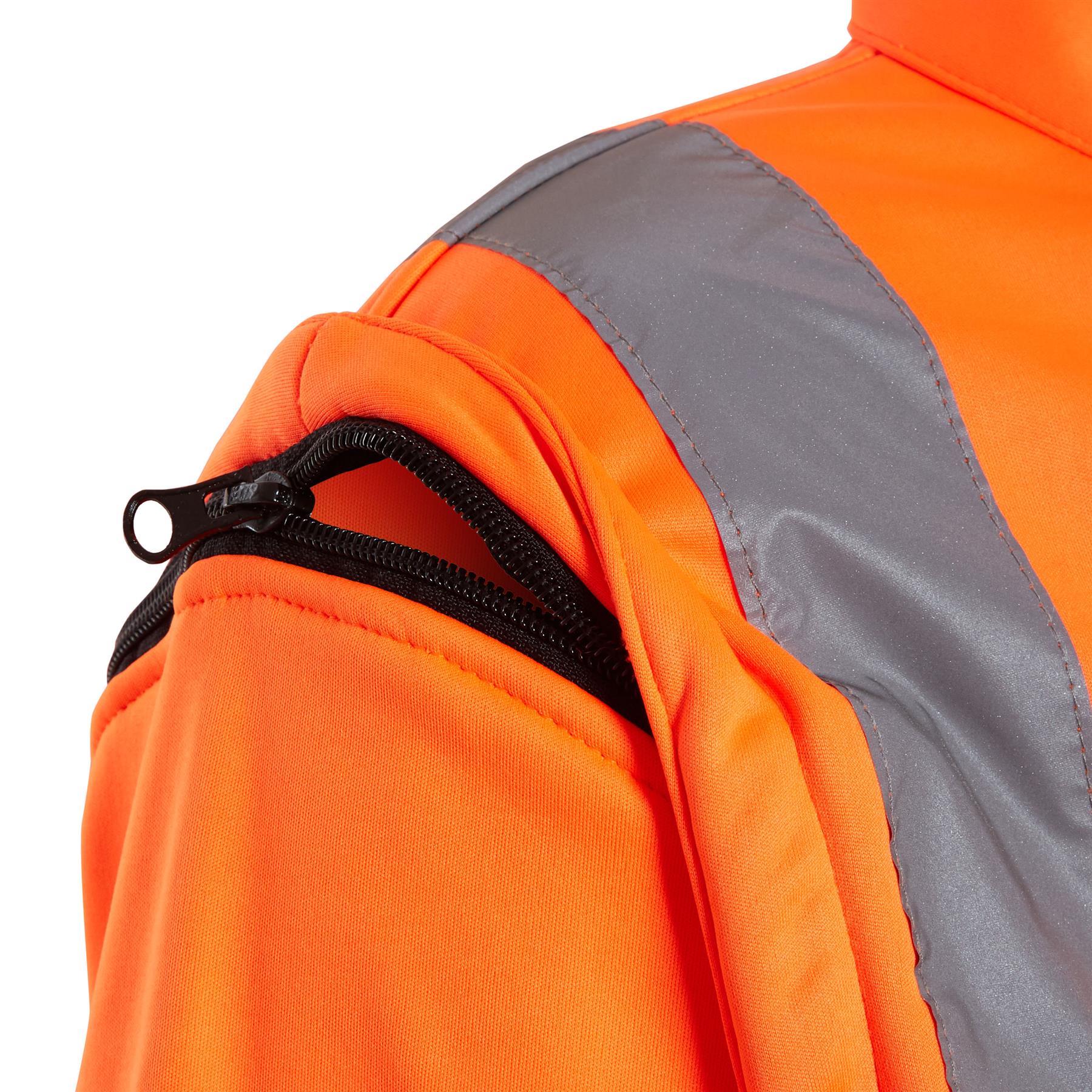 Chaqueta de Peso Hi Vis Cremallera Tacón Suave Visibilidad Ligera Dos Tonos Viz Polar Cremallera - Imagen 13 de 20