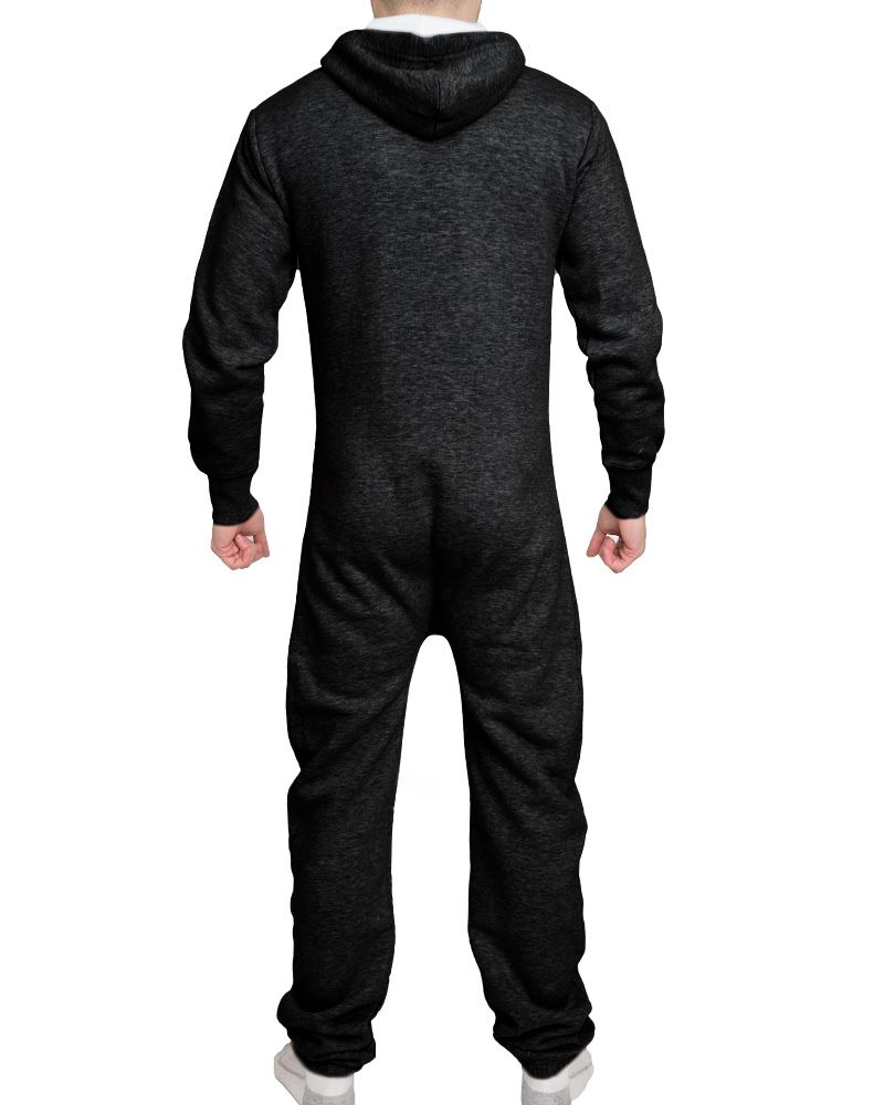 New Mens Womens Set Jumpsuit Onepiece Hooded Contrast Zip Playsuit