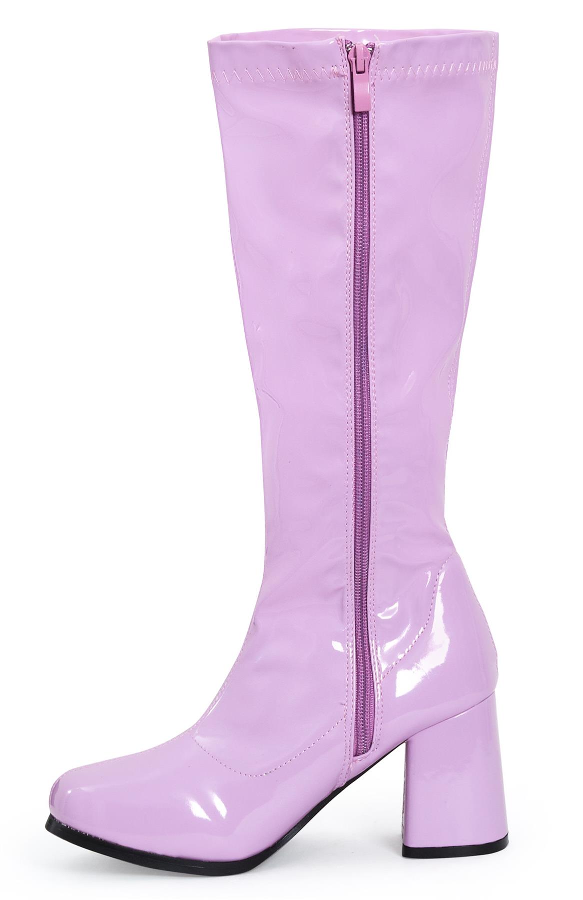 shiny platform boots