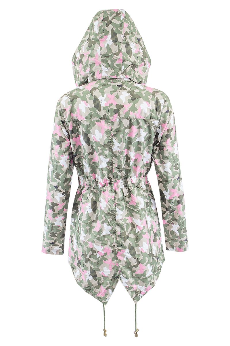 new womens lightweight khaki plus size graphic fishtail rain parka plus size rain slicker