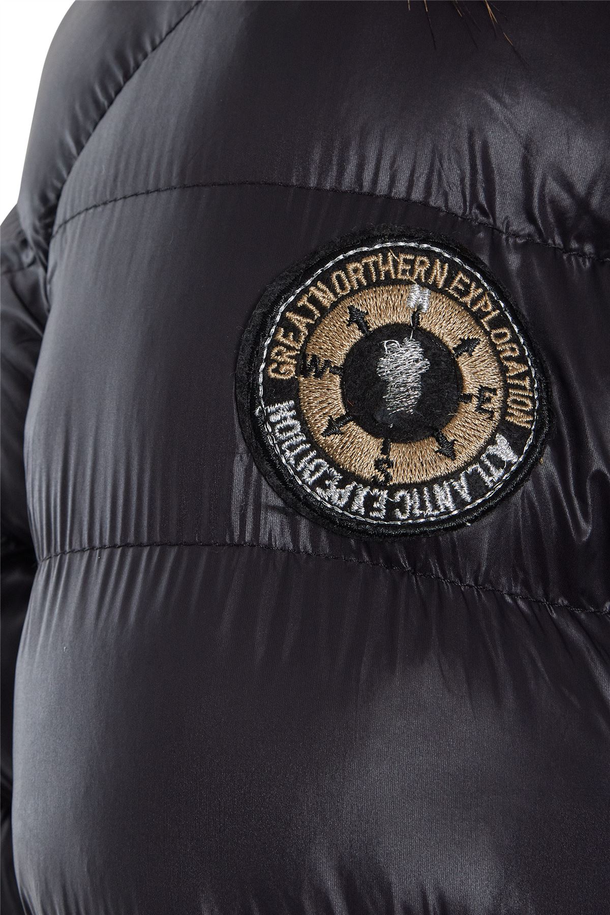 Girls Puffer Faux Fur Hood Quilted School Office Womens Jacket Winter Coat