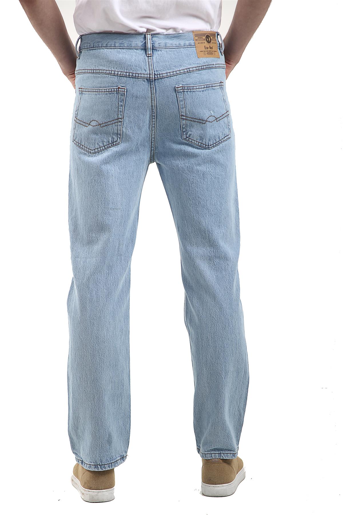 Mens Original Cotton Plain Straight Leg Denim Wash Boys Classic Fit ...