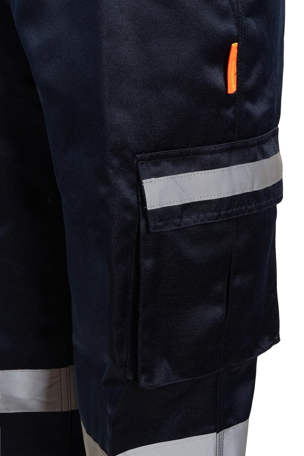 Pantalones Pantalones de trabajo de carga de seguridad para hombre Hi Vis Combat Bottoms Railwa - Imagen 5 de 20