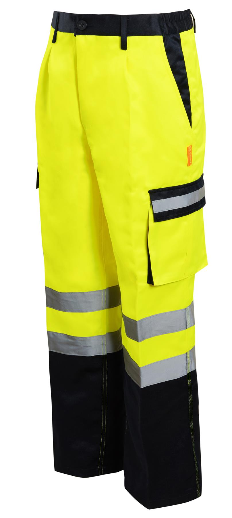 Pantalones Pantalones de trabajo de carga de seguridad para hombre Hi Vis Combat Bottoms Railwa - Imagen 18 de 20
