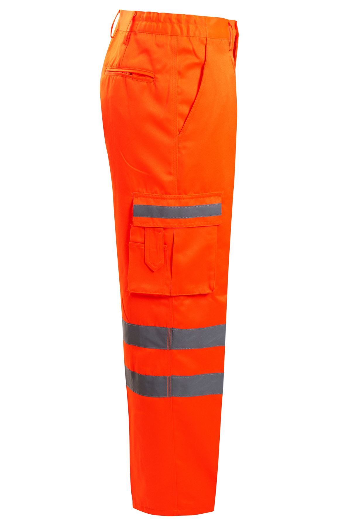 Pantalones Pantalones de trabajo de carga de seguridad para hombre Hi Vis Combat Bottoms Railwa - Imagen 8 de 20