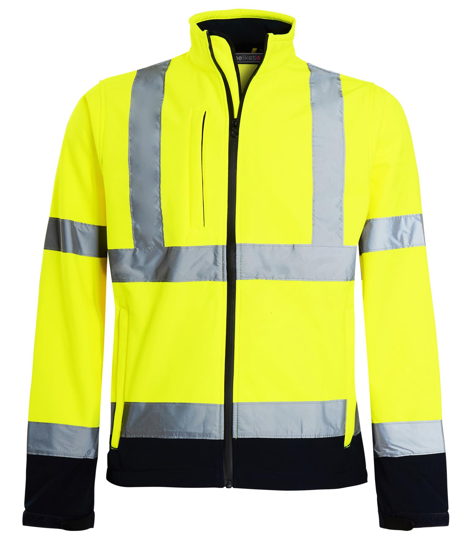 Chaqueta de Peso Hi Vis Cremallera Tacón Suave Visibilidad Ligera Dos Tonos Viz Polar Cremallera - Imagen 18 de 20