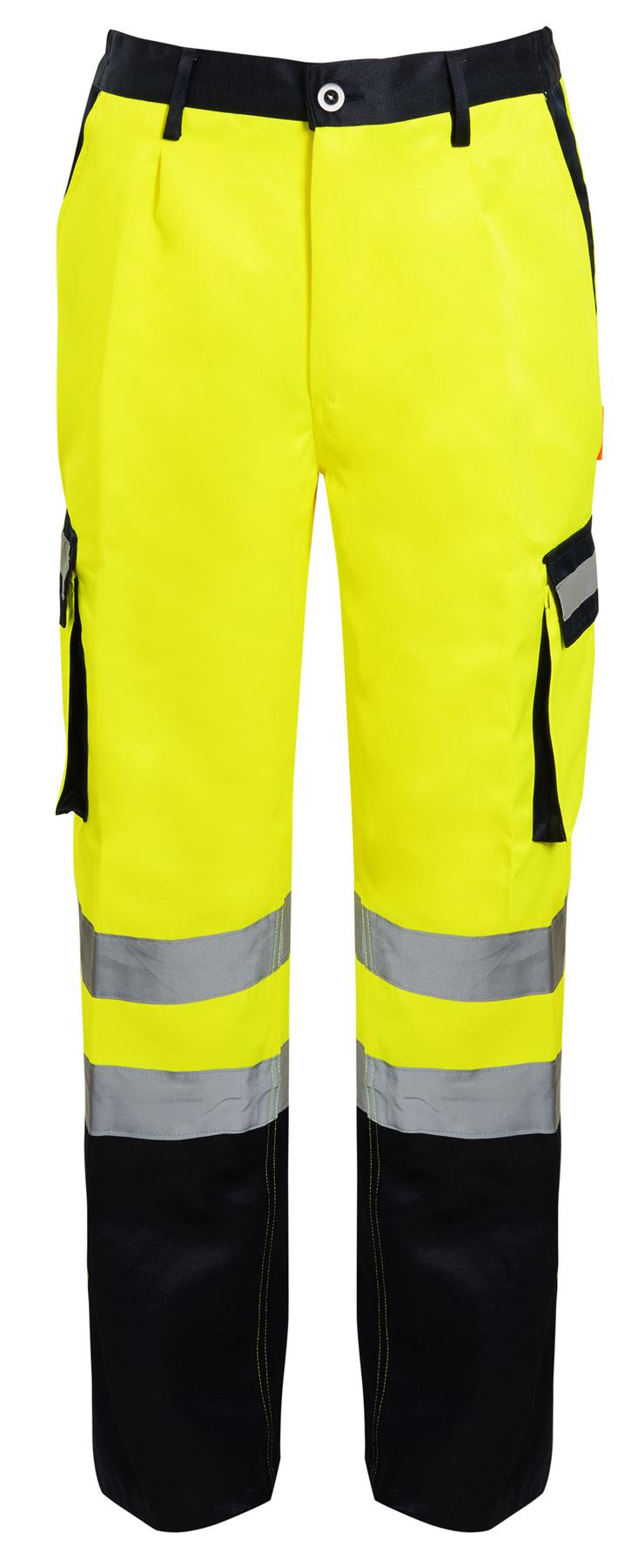Pantalones Pantalones de trabajo de carga de seguridad para hombre Hi Vis Combat Bottoms Railwa - Imagen 17 de 20