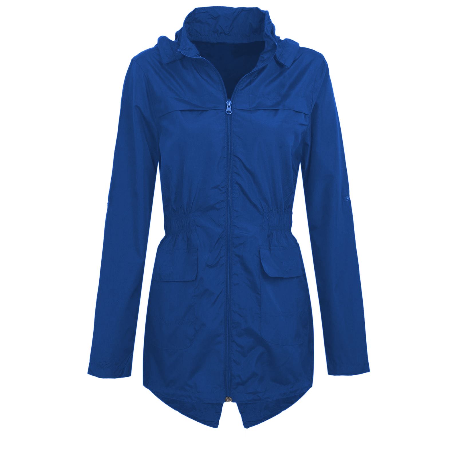 Womens Ladies Hooded Mac Light Showerproof Rain Jacket | eBay