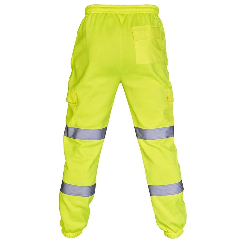 Shelikes Mens Hi Vis Viz 2 Tone JOGGING BOTTOMS Combat Trousers Workwear JOGGERS eBay