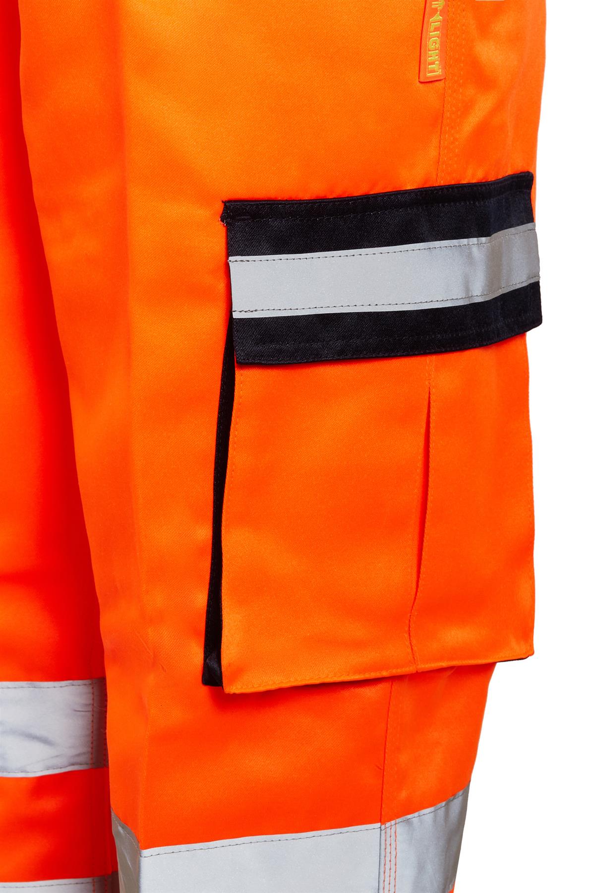 Pantalones Pantalones de trabajo de carga de seguridad para hombre Hi Vis Combat Bottoms Railwa - Imagen 12 de 20