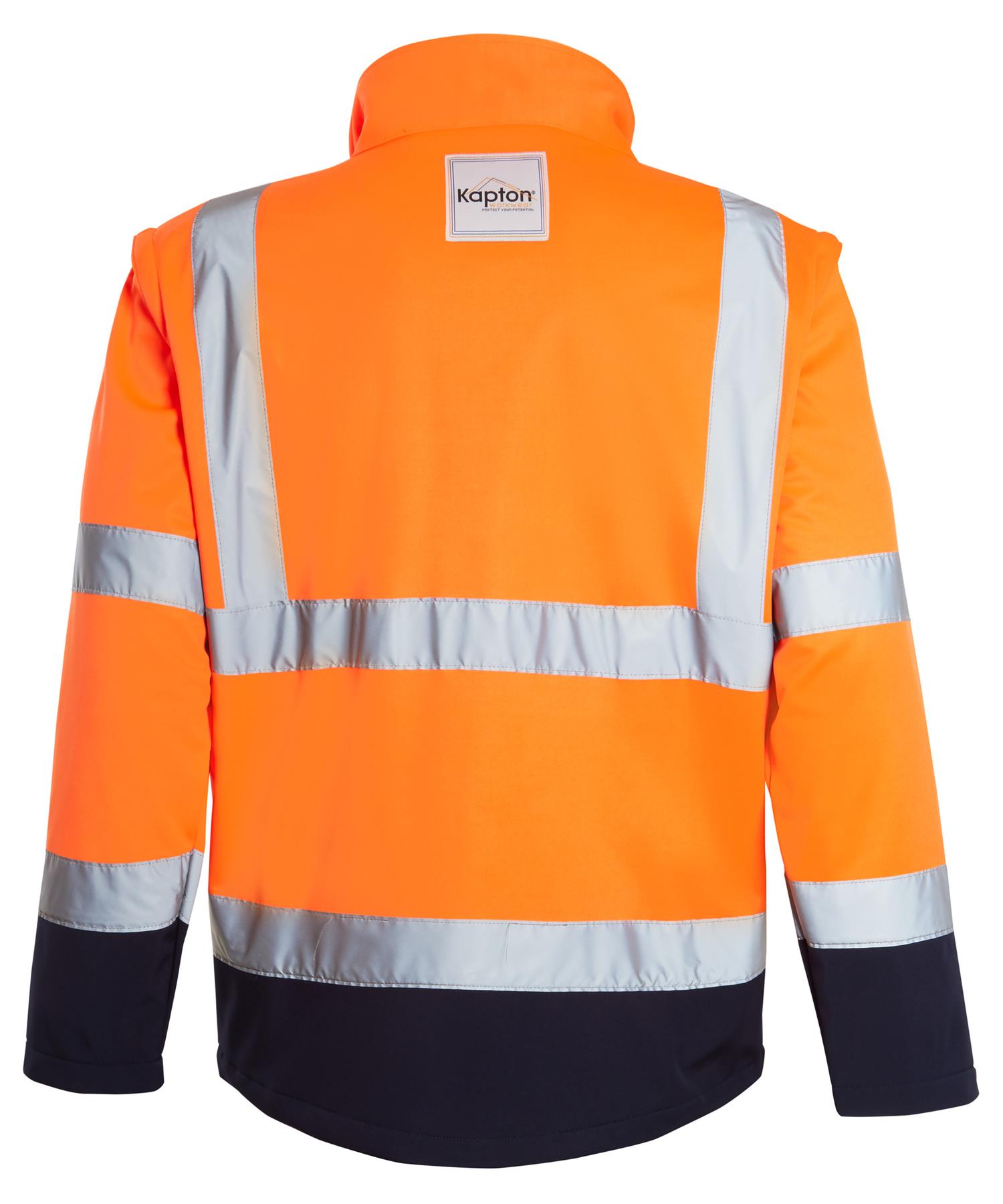 Chaqueta de Peso Hi Vis Cremallera Tacón Suave Visibilidad Ligera Dos Tonos Viz Polar Cremallera - Imagen 14 de 20