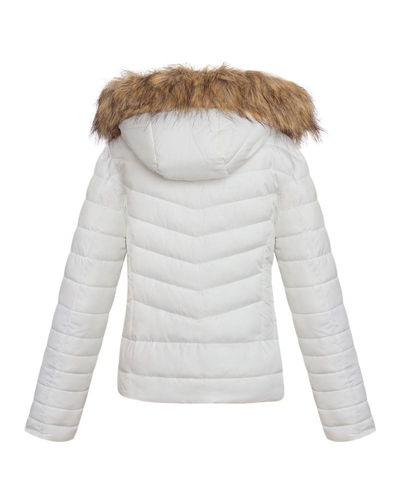 shelikes Womens Ladies Quilted Padded Faux Fur Detachable Hooded Warm Winter Jacket Coat shelikes Womens Ladies Quilted Padded Faux Fur Detachable Hooded Warm Winter Jacket Coat
