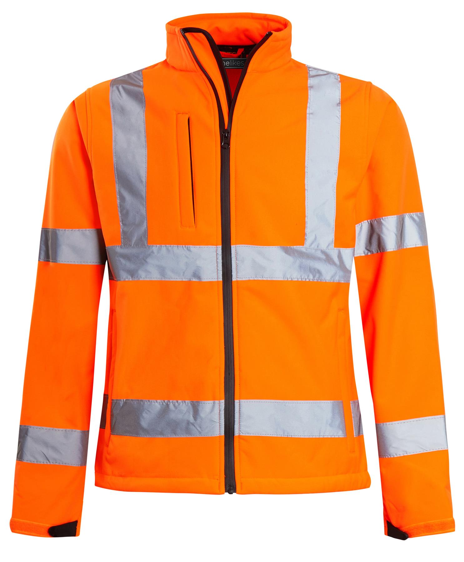 Chaqueta de Peso Hi Vis Cremallera Tacón Suave Visibilidad Ligera Dos Tonos Viz Polar Cremallera - Imagen 8 de 20