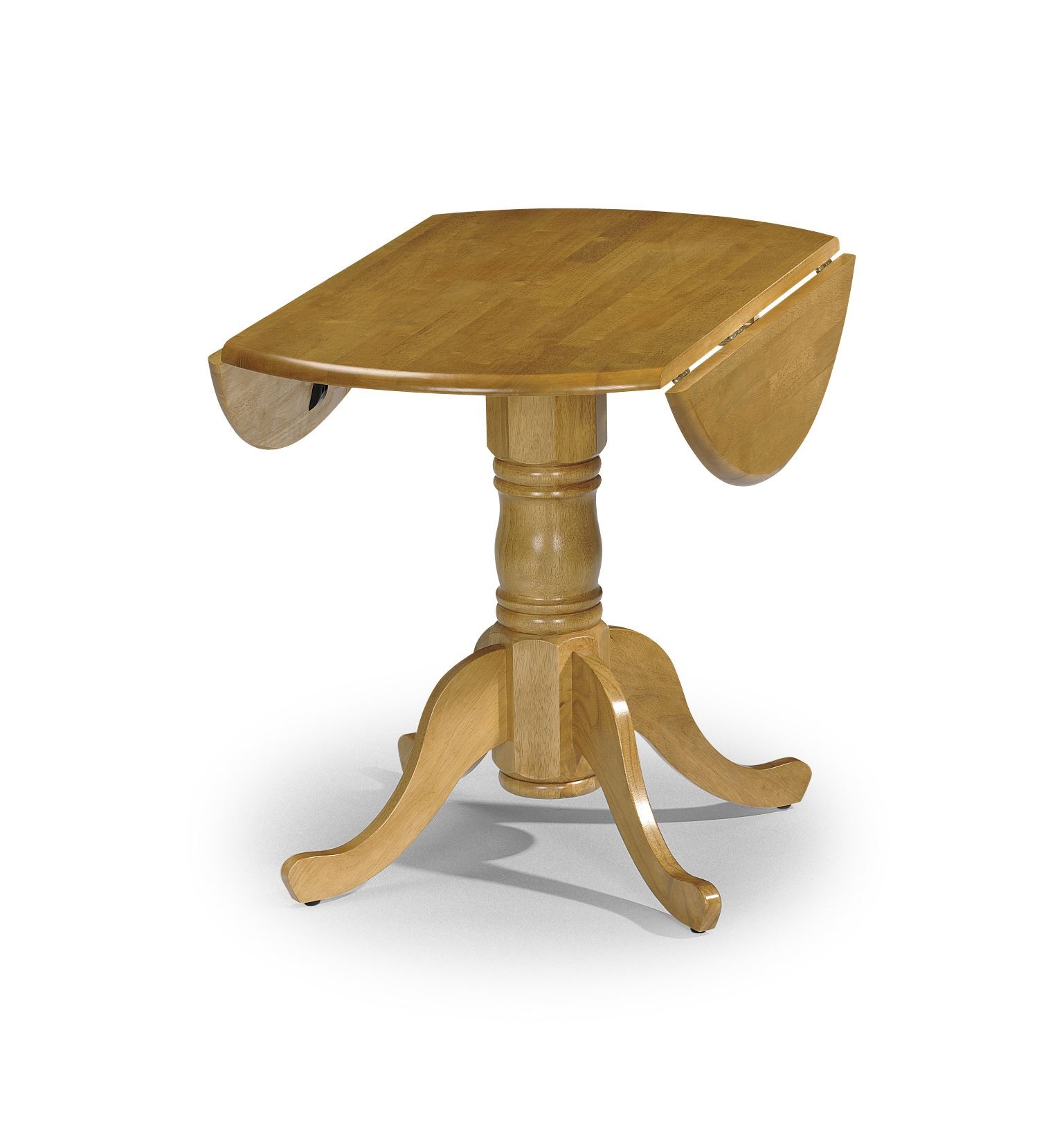 Table Circular Drop Leaf Honey Pine Julian Bowen Dundee Round Pine Dining