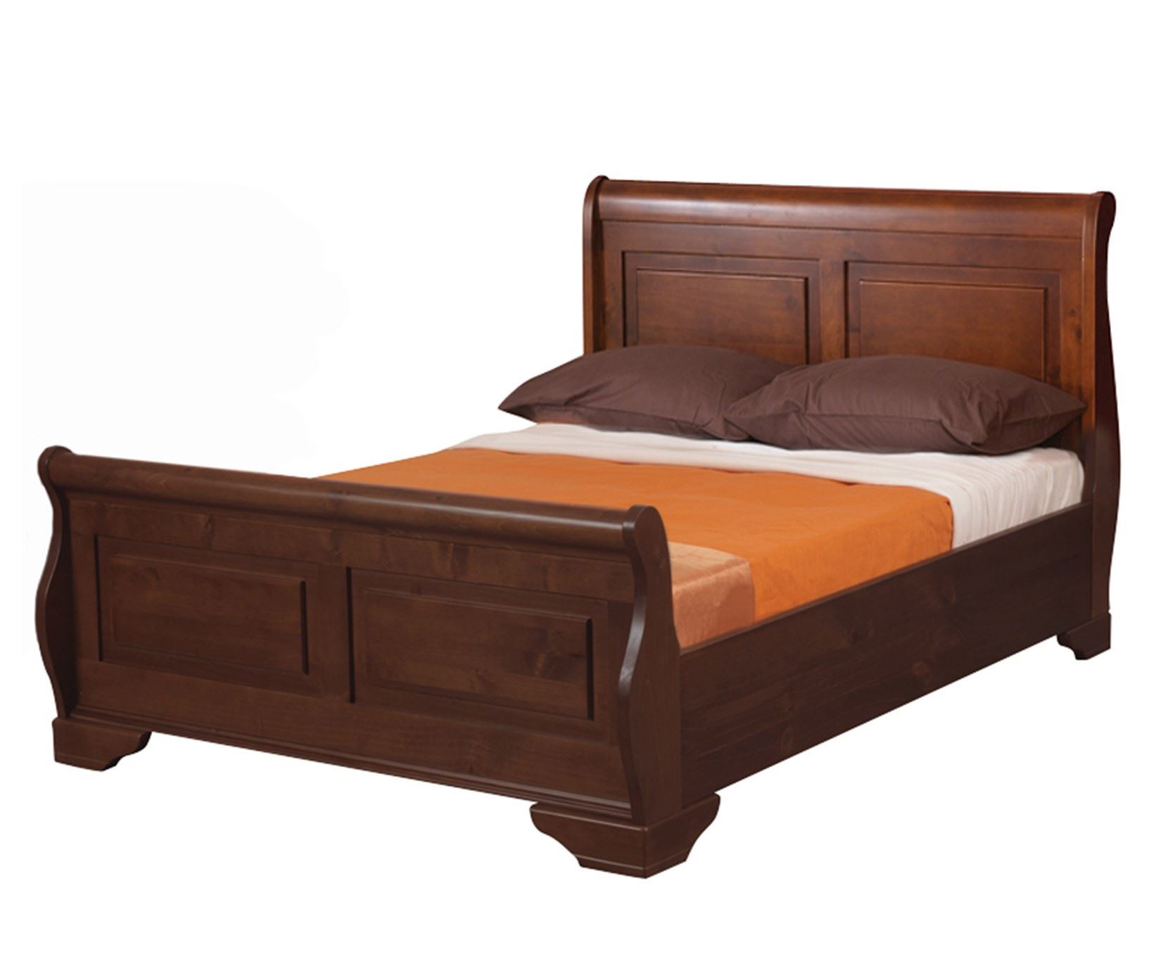 Sweet Dreams Jackdaw Mahogany Sleigh Bed Frame 135cm Double 4FT6 Solid Wood eBay