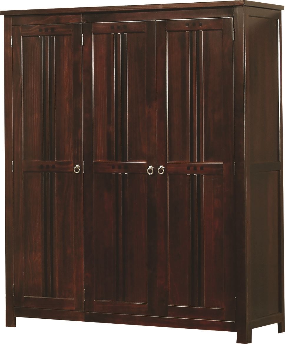 Sweet Dreams Curlew Mahogany 3 Door Wardrobe Solid Wood