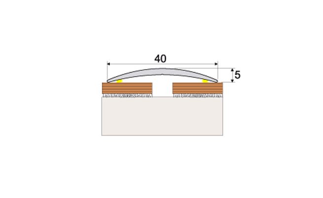 Door threshold wood effect aluminium trim 930x40x5mm Self-adhesive bar strip - Picture 70 of 85