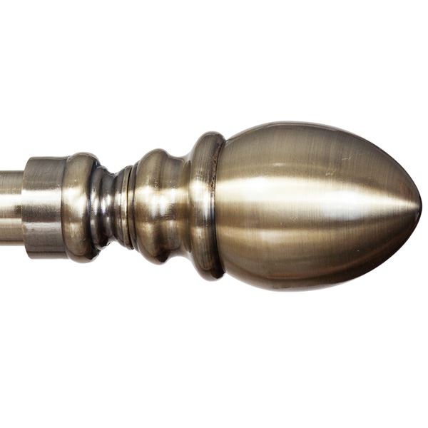 Curtain Pole Finials 25 mm metal rod head ends knobs caps rail Antique