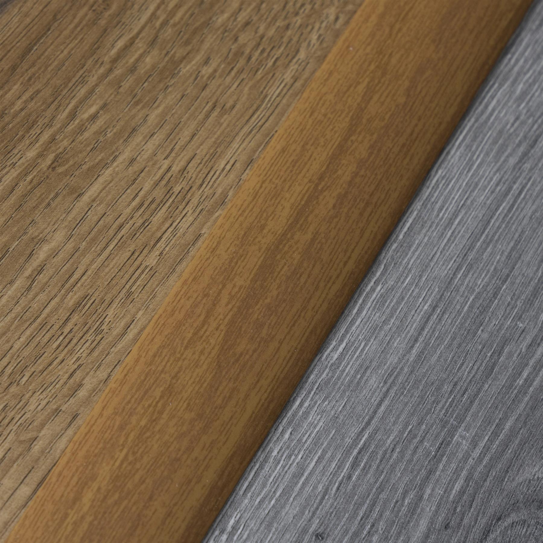 930x35 SELF-ADHESIVE WOOD EFFECT ALUMINIUM FLOOR BAR EDGE TRIM THRESHOLD PROFILE - Picture 10 of 80