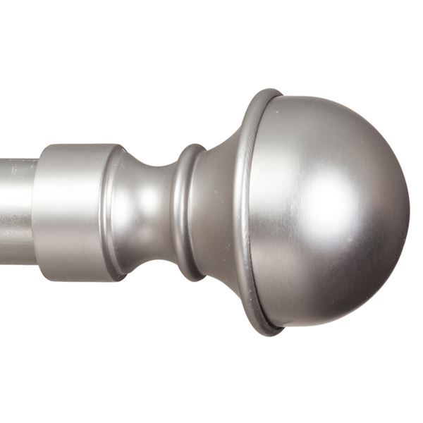 Curtain Pole Finials 25 mm metal rod head ends knobs caps rail Satin