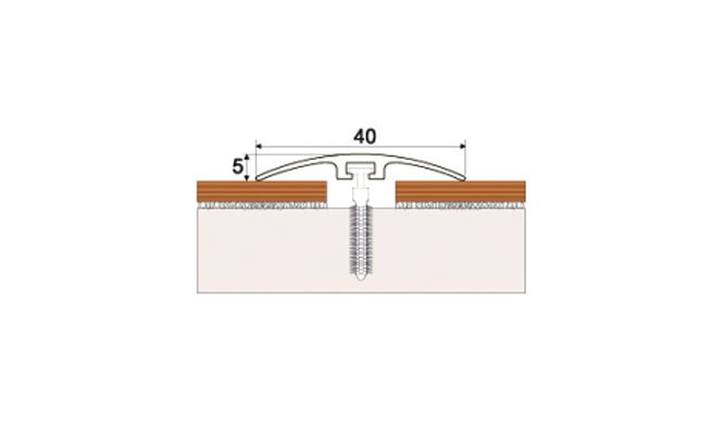 Door threshold wood effect PVC self-adhesive-screw trim 1000x40x5mm bar strip - Picture 72 of 87