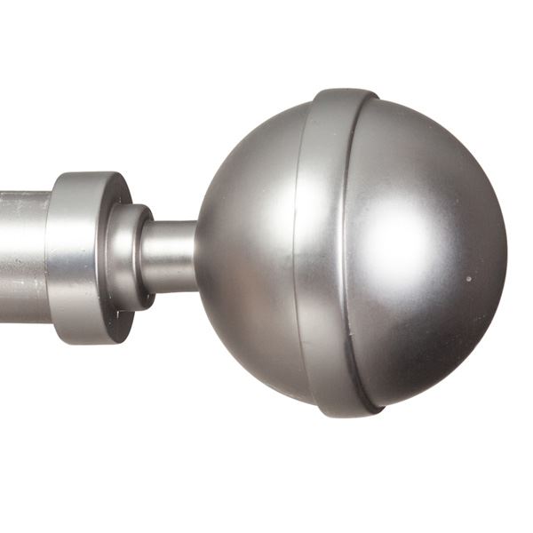 Curtain Pole Finials 25 mm metal rod head ends knobs caps rail Satin