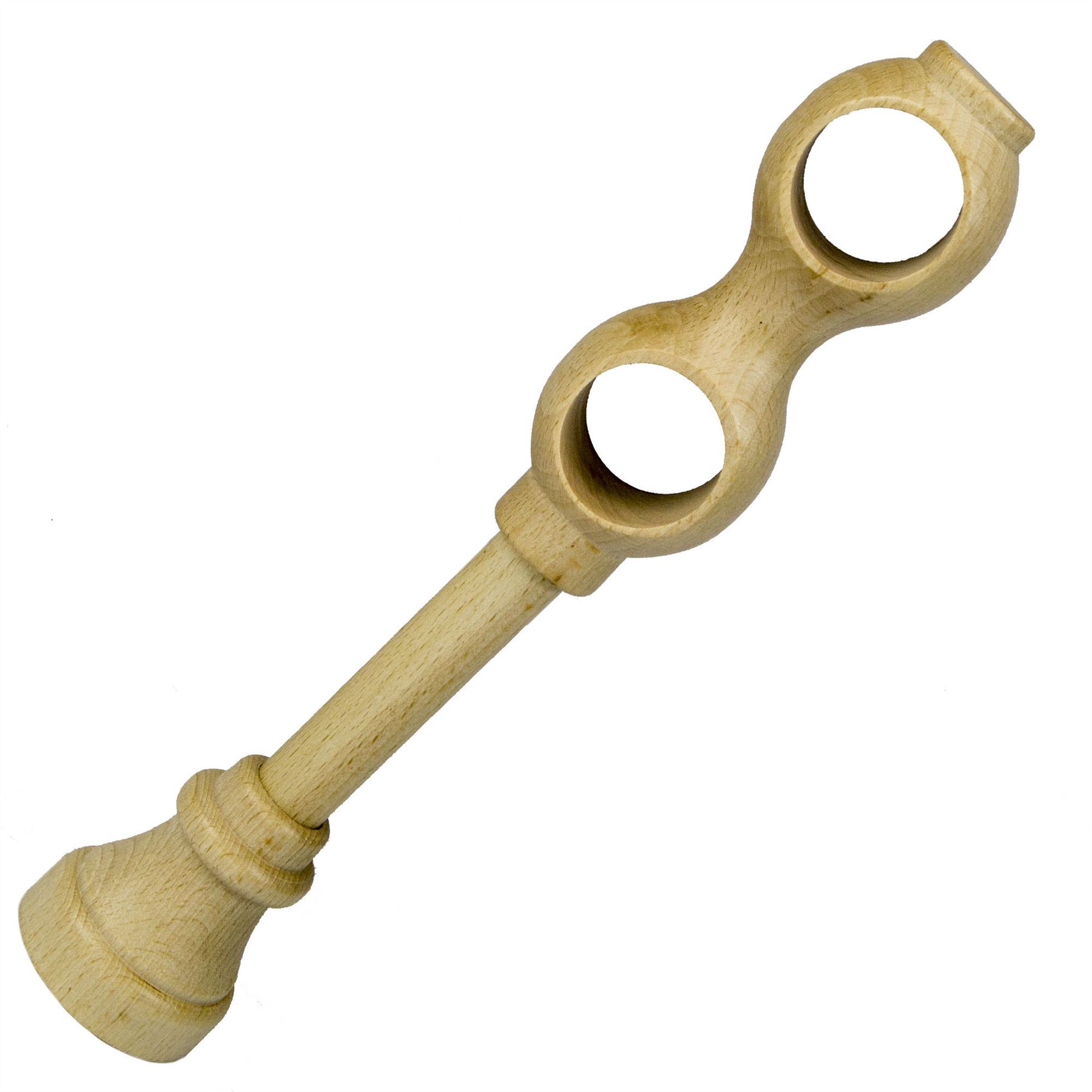 Wooden Classic Double Bracket / Holder for Wooden Curtain Pole / Rail 28mm - Picture 10 of 11