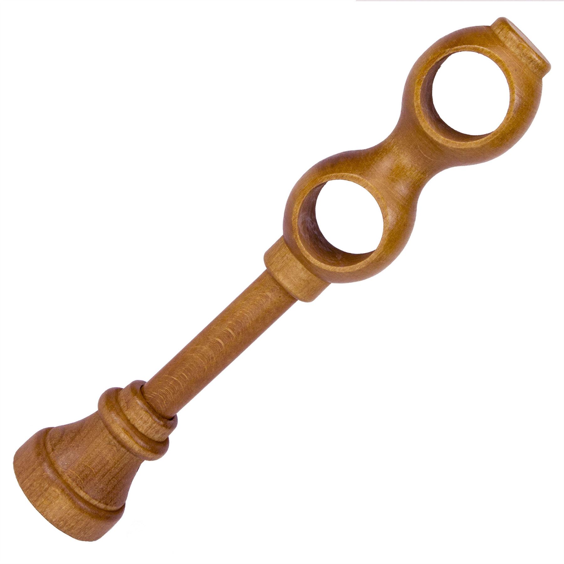 Wooden Classic Double Bracket / Holder for Wooden Curtain Pole / Rail 28mm - Picture 4 of 11