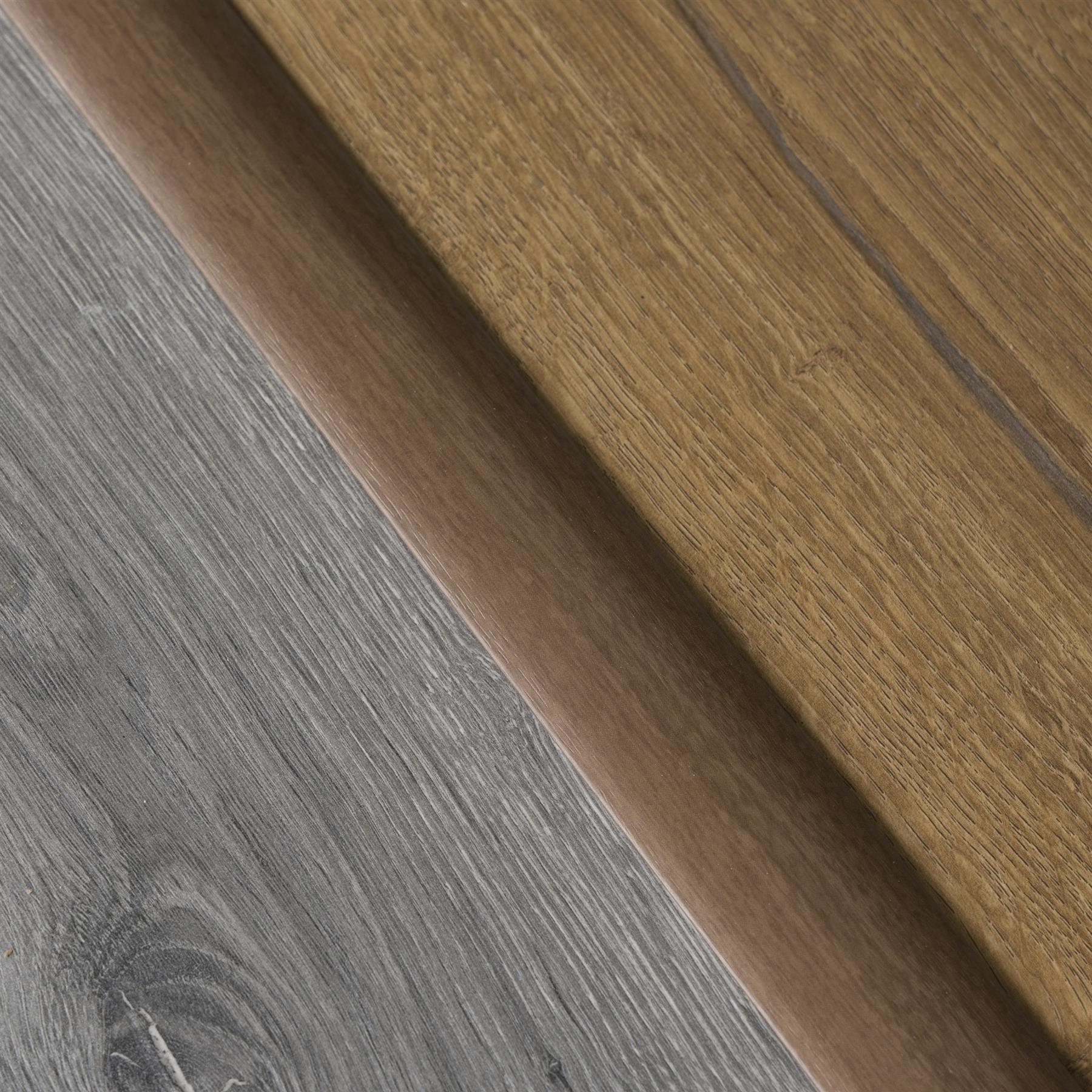 930x35 SELF-ADHESIVE WOOD EFFECT ALUMINIUM FLOOR BAR EDGE TRIM THRESHOLD PROFILE - Picture 33 of 80