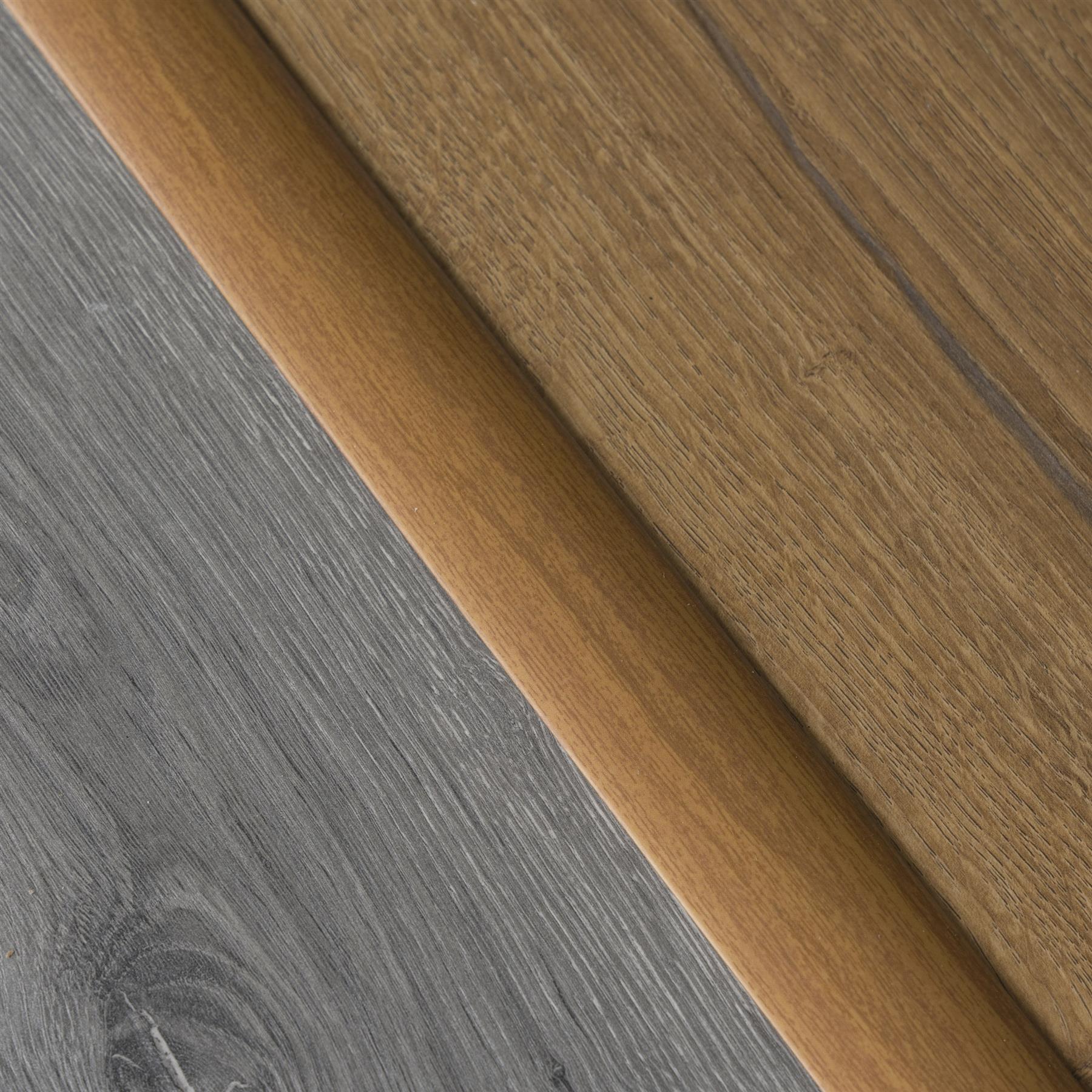 930x35 SELF-ADHESIVE WOOD EFFECT ALUMINIUM FLOOR BAR EDGE TRIM THRESHOLD PROFILE - Picture 9 of 80