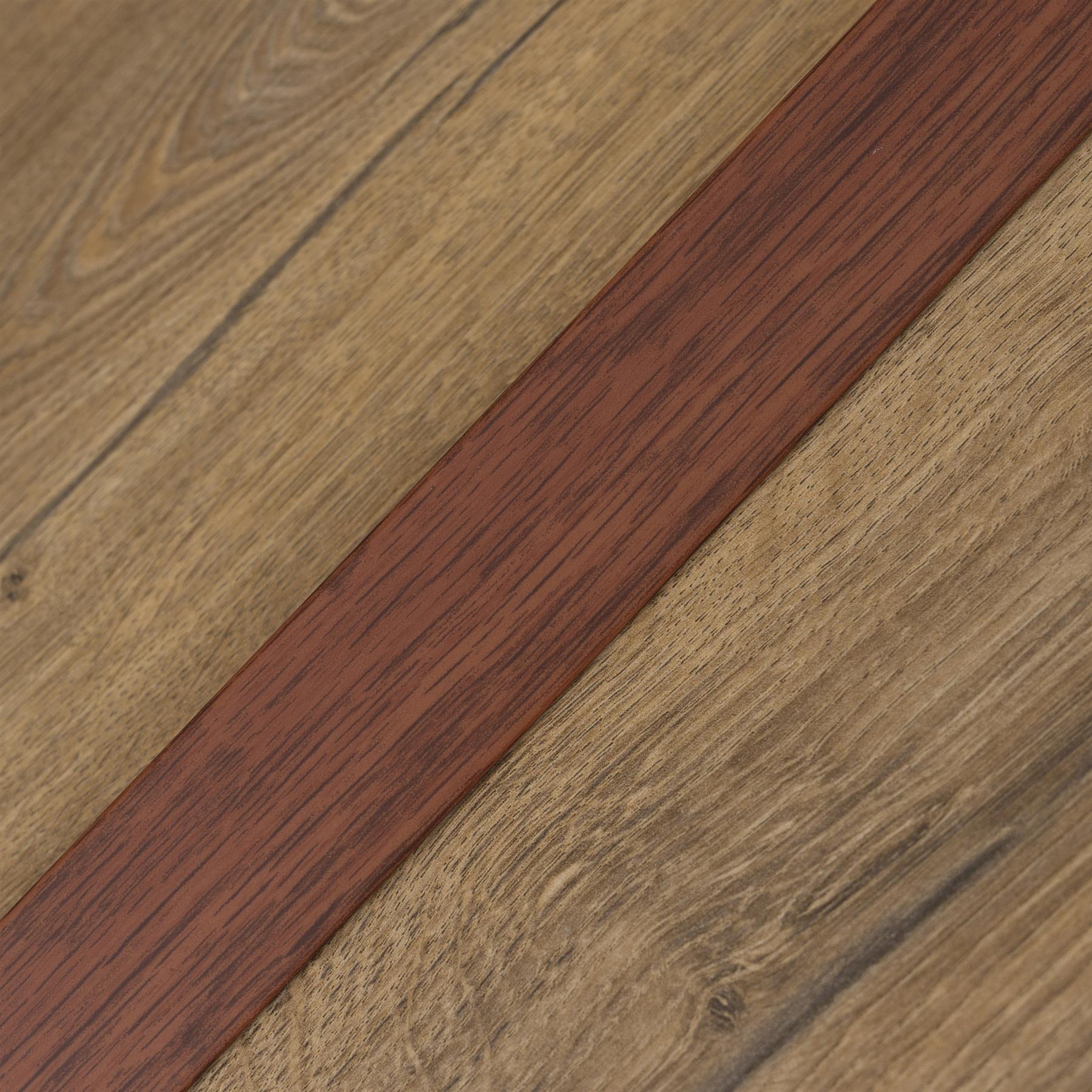930x35 SELF-ADHESIVE WOOD EFFECT ALUMINIUM FLOOR BAR EDGE TRIM THRESHOLD PROFILE - Picture 47 of 80