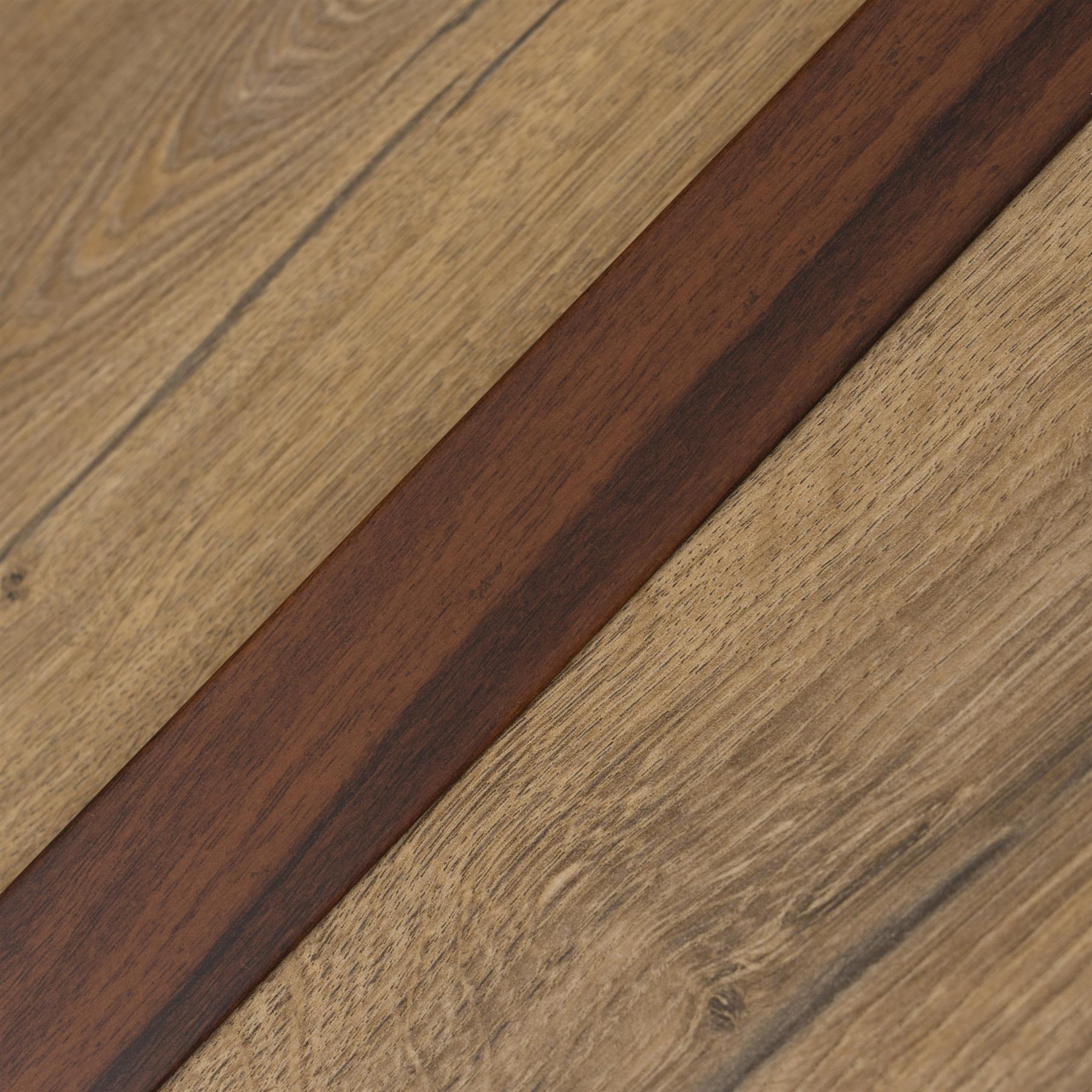 930x35 SELF-ADHESIVE WOOD EFFECT ALUMINIUM FLOOR BAR EDGE TRIM THRESHOLD PROFILE - Picture 75 of 80