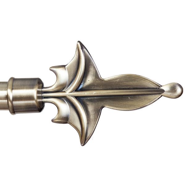 Curtain Pole Finials 25 mm metal rod head ends knobs caps rail Antique