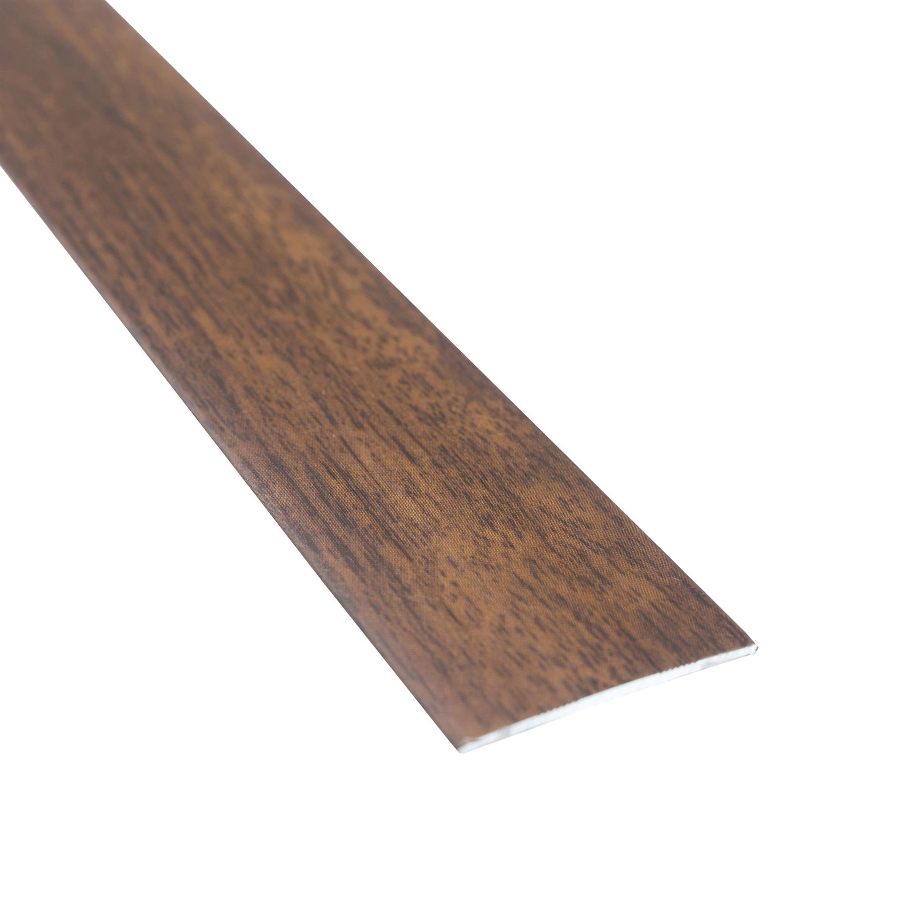 930x35 SELF-ADHESIVE WOOD EFFECT ALUMINIUM FLOOR BAR EDGE TRIM THRESHOLD PROFILE - Picture 45 of 80