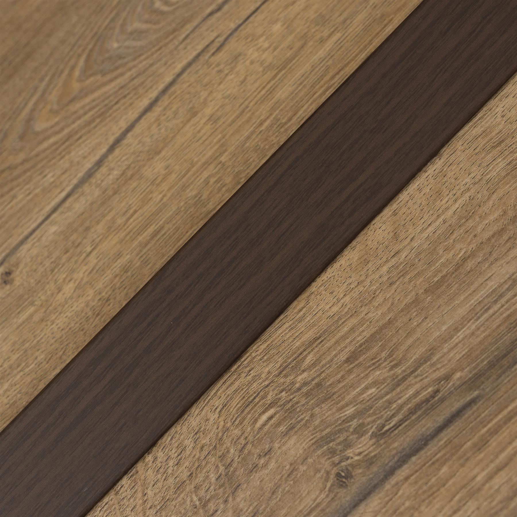 930x35 SELF-ADHESIVE WOOD EFFECT ALUMINIUM FLOOR BAR EDGE TRIM THRESHOLD PROFILE - Picture 52 of 80