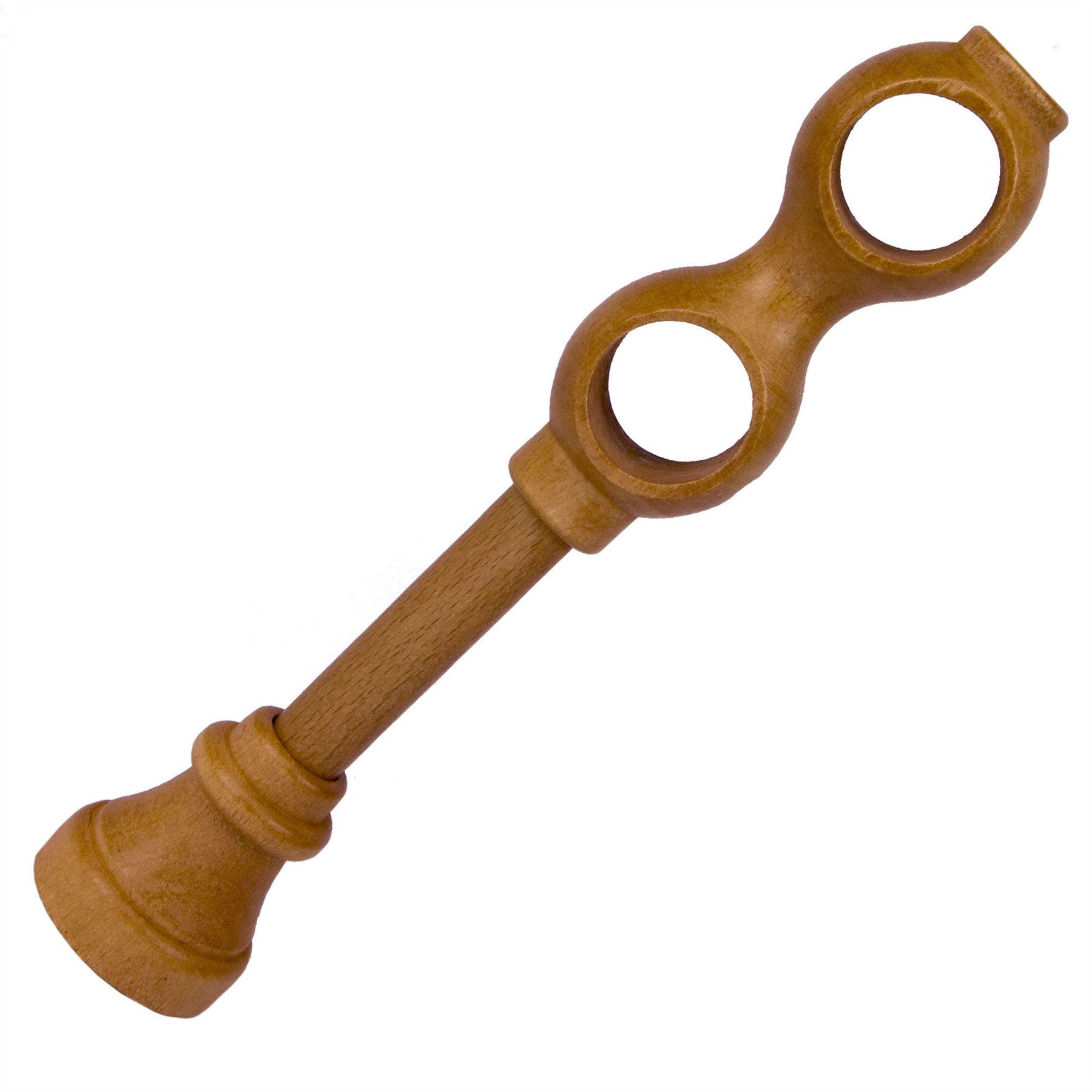 Wooden Classic Double Bracket / Holder for Wooden Curtain Pole / Rail 28mm - Picture 3 of 11