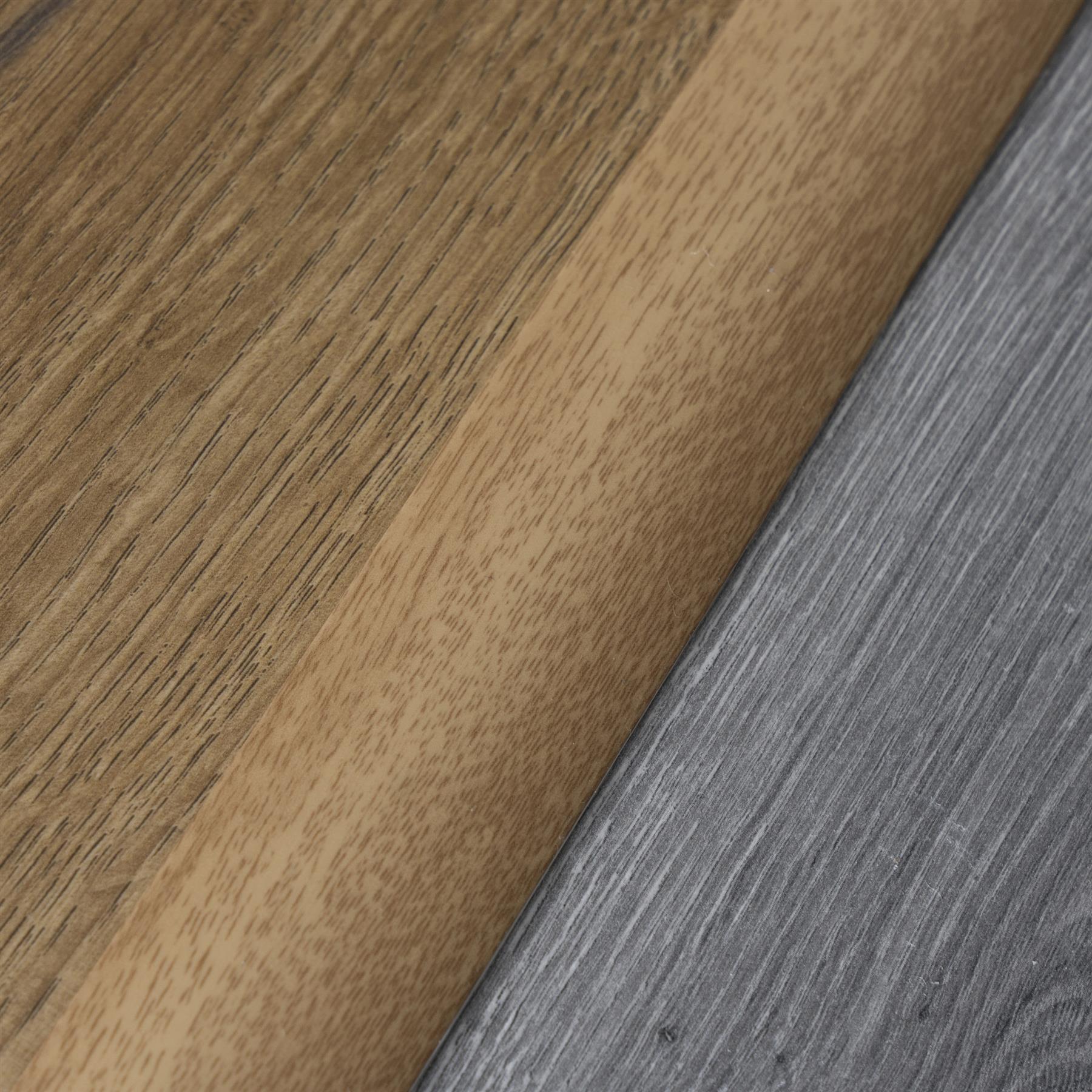 930x35 SELF-ADHESIVE WOOD EFFECT ALUMINIUM FLOOR BAR EDGE TRIM THRESHOLD PROFILE - Picture 70 of 80