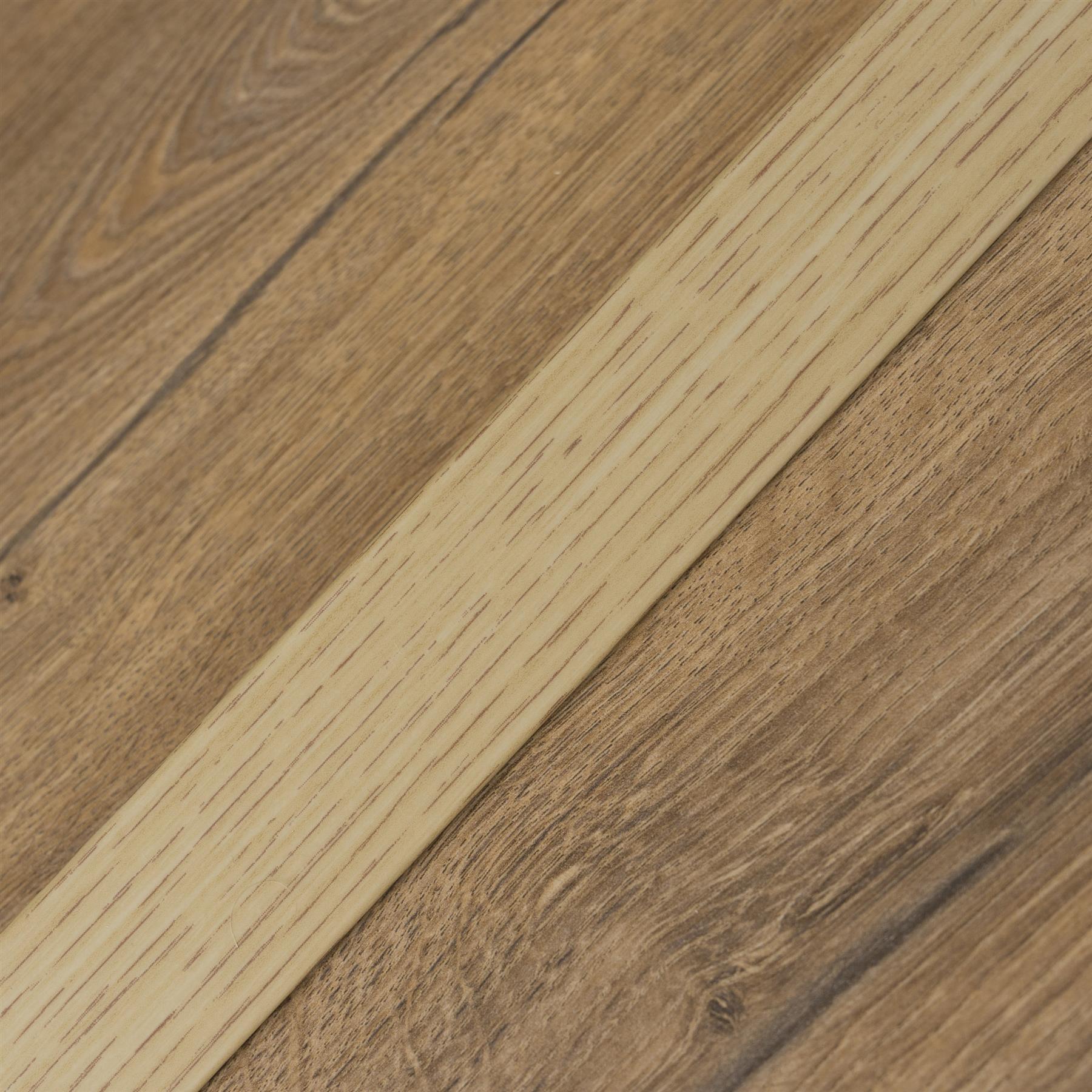930x35 SELF-ADHESIVE WOOD EFFECT ALUMINIUM FLOOR BAR EDGE TRIM THRESHOLD PROFILE - Picture 23 of 80