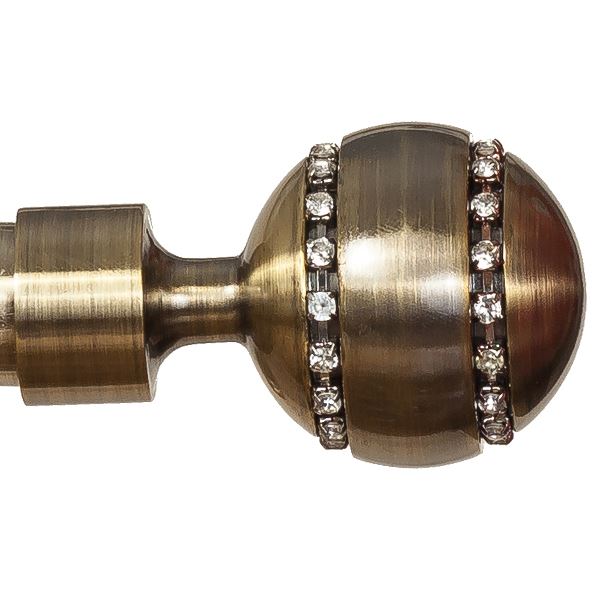 Curtain Pole Finials 19 mm metal rod head ends knobs caps rail Antique