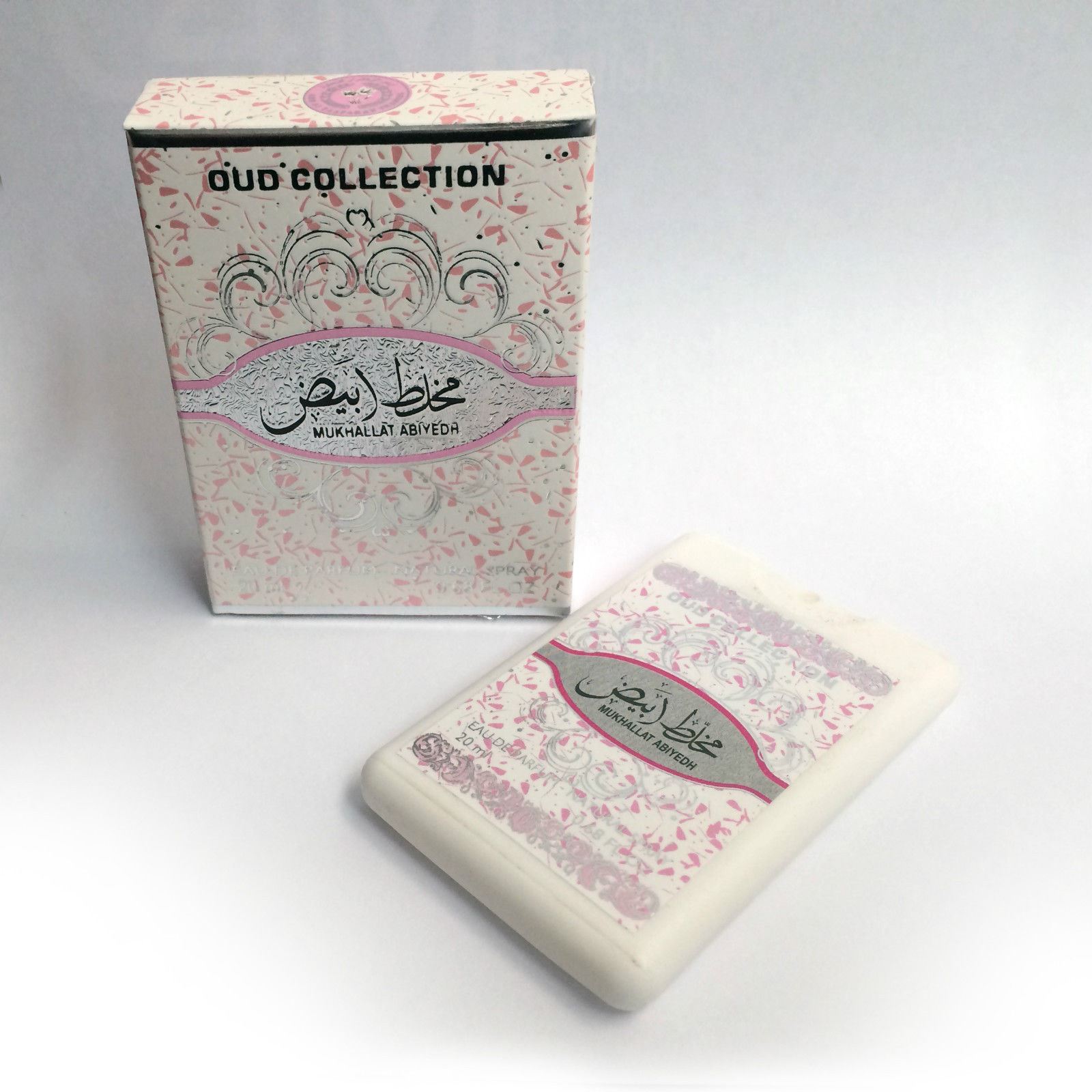 Mukhallat Abiad Perfume Spray 20ml Pocket Size Oud Collection Arabian