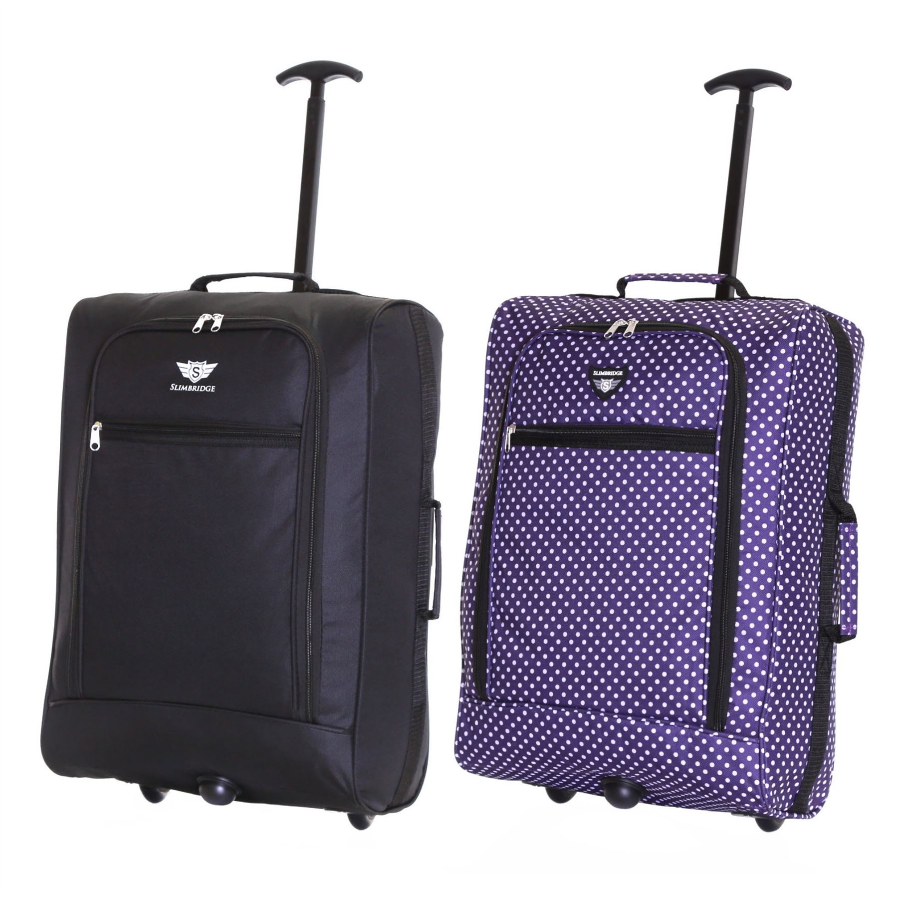 Ryanair Easyjet Flybe Set of 2 Cabin Approved Hand Trolley Suitcase